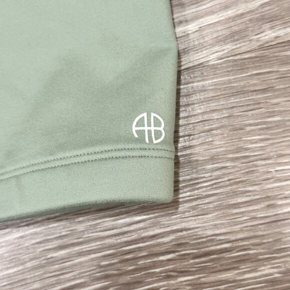 Anine Bing Sport NWT Sage Green Jules Asymmetrical One-Shoulder Sports Bra Chic - Picture 4 of 12